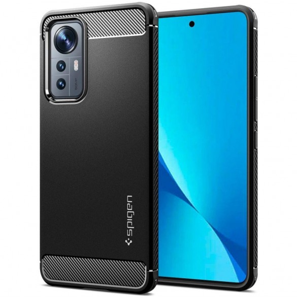 Spigen RUGGED ARMOR XIAOMI 12 LITE MATSVART