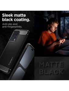 Spigen RUGGED ARMOR XIAOMI 13 LITE MATSVART