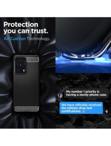 Spigen RUGGED ARMOR XIAOMI 13 LITE MATSVART