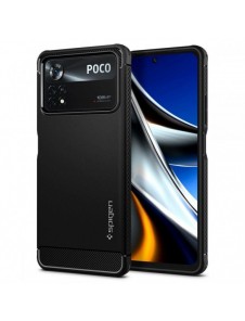 Spigen RUGGED ARMOR XIAOMI POCO X4 PRO 5G MATSVART