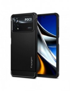 Spigen RUGGED ARMOR XIAOMI POCO X4 PRO 5G MATSVART