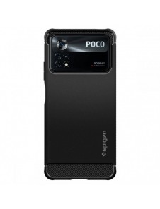 Spigen RUGGED ARMOR XIAOMI POCO X4 PRO 5G MATSVART