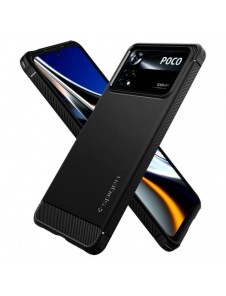 Spigen RUGGED ARMOR XIAOMI POCO X4 PRO 5G MATSVART