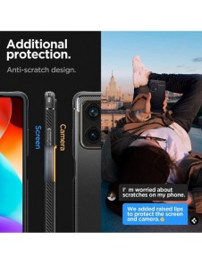 Spigen RUGGED ARMOR XIAOMI REDMI NOTE 12 PRO+ PLUS 5G MATSVART