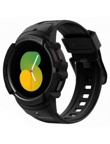 Spigen RUGGED ARMOR" PRO" GALAXY Watch 4/5 (44 MM) SVART
