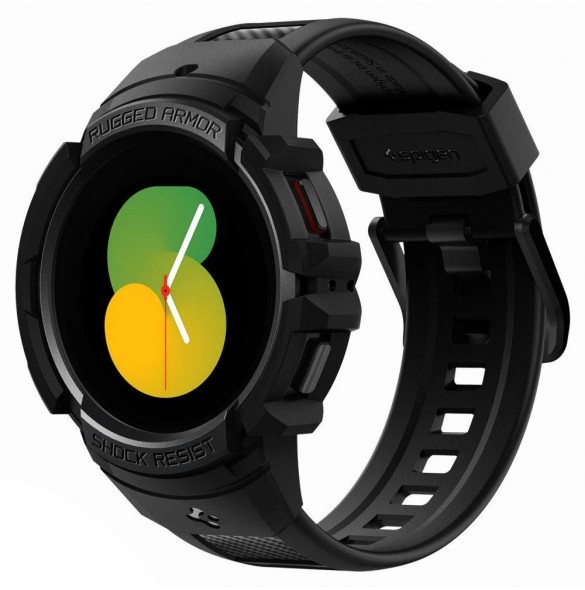 Spigen RUGGED ARMOR" PRO" GALAXY Watch 4/5 (44 MM) SVART