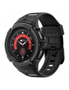 Spigen RUGGED ARMOR" PRO" GALAXY Watch 5 PRO (45 MM) SVART