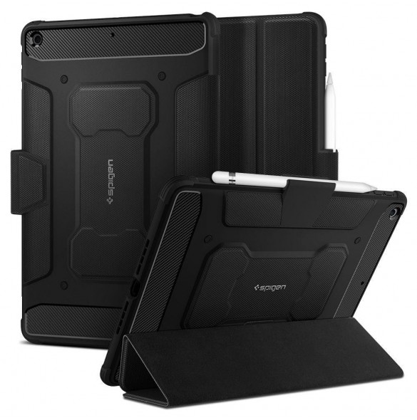 Spigen RUGGED ARMOR" PRO" IPAD 10.2 2019 / 2020 / 2021 SVART
