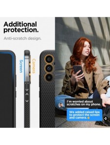 Spigen Samsung Galaxy A54 5G Liquid Air Series TPU-fodral - Mattsvart