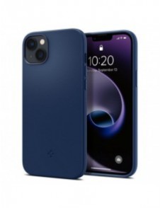 Spigen SILICONE FIT MAG MAGSAFE IPHONE 14 PLUS MARINBLÅ