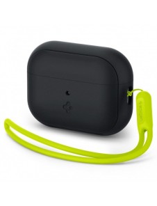Spigen SILICONE FIT STRAP Apple AIRPODS PRO 1/2 SVART/FANTOMGRÖN