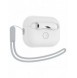 Spigen SILIKON FIT STRAP Apple AIRPODS PRO 1/2 VIT/GRÅ
