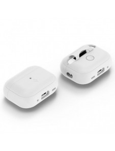 Spigen SILIKON FIT STRAP Apple AIRPODS PRO 1/2 VIT/GRÅ