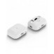 Spigen SILIKON FIT STRAP Apple AIRPODS PRO 1/2 VIT/GRÅ