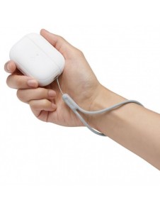 Spigen SILIKON FIT STRAP Apple AIRPODS PRO 1/2 VIT/GRÅ