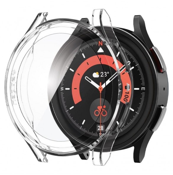 Spigen THIN FIT & TEMPERED GLASS GALAXY Watch 5 PRO (45 MM) CRYSTAL CLEAR