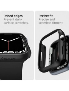 Spigen THIN FIT Apple Watch 7 (45MM) SVART