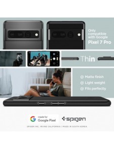 Spigen Thin Fit fodral för Google Pixel 7 Pro svart