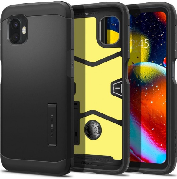Spigen TOUGH ARMOR GALAXY XCOVER 6 PRO SVART