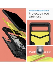 Spigen Tough Armor telefonfodral för Google Pixel 6A svart