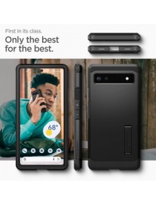 Spigen Tough Armor telefonfodral för Google Pixel 6A svart
