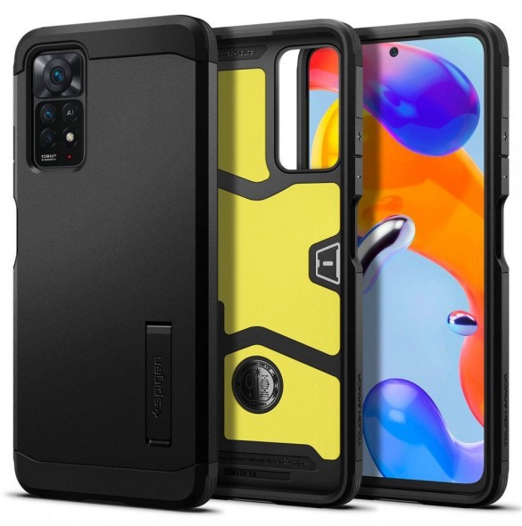 Spigen TOUGH ARMOR XIAOMI REDMI NOTE 11 PRO / 11 PRO 5G SVART