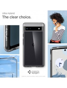 Spigen Ultra Hybrid fodral för Google Pixel 6A transparent