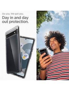 Spigen Ultra Hybrid fodral för Google Pixel 6A transparent