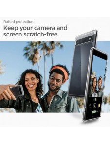 Spigen Ultra Hybrid fodral för Google Pixel 6A transparent