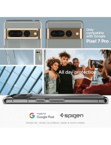 Spigen Ultra Hybrid-fodral för Google Pixel 7 Pro genomskinligt