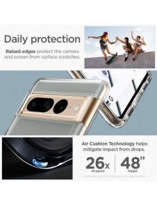 Spigen Ultra Hybrid-fodral för Google Pixel 7 Pro genomskinligt