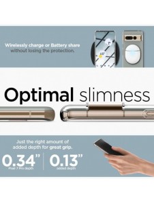 Spigen Ultra Hybrid-fodral för Google Pixel 7 Pro genomskinligt