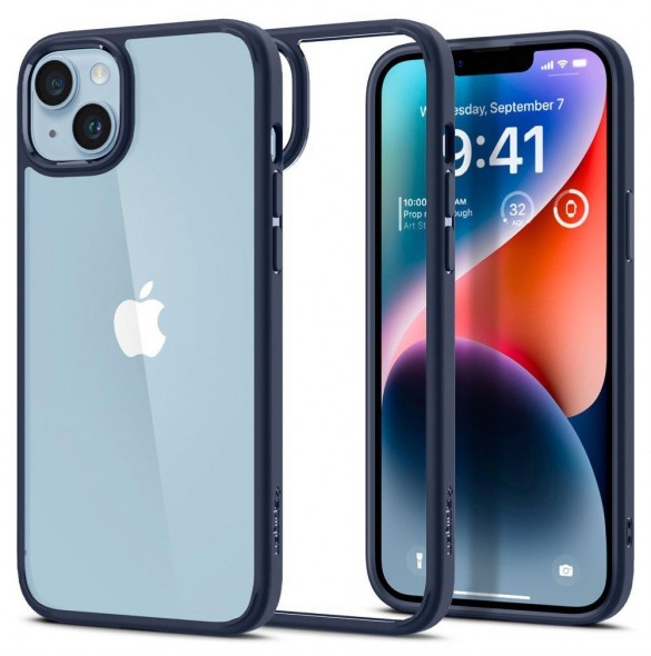 Spigen ULTRA HYBRID IPHONE 14 PLUS MARINBLÅ