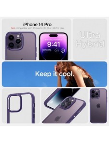 Spigen ULTRA HYBRID IPHONE 14 PRO DEEP LILA