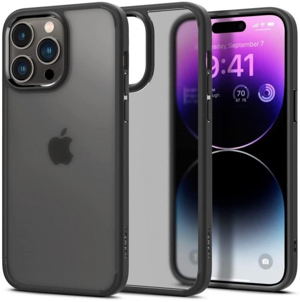 Spigen ULTRA HYBRID IPHONE 14 PRO FROST SVART