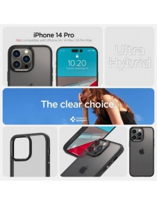 Spigen ULTRA HYBRID IPHONE 14 PRO FROST SVART
