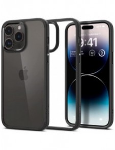 Spigen ULTRA HYBRID IPHONE 14 PRO MATSVART