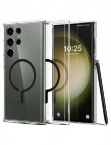 Spigen ULTRA HYBRID ONETAP RING MAGSAFE GALAXY S23 ULTRA SVART