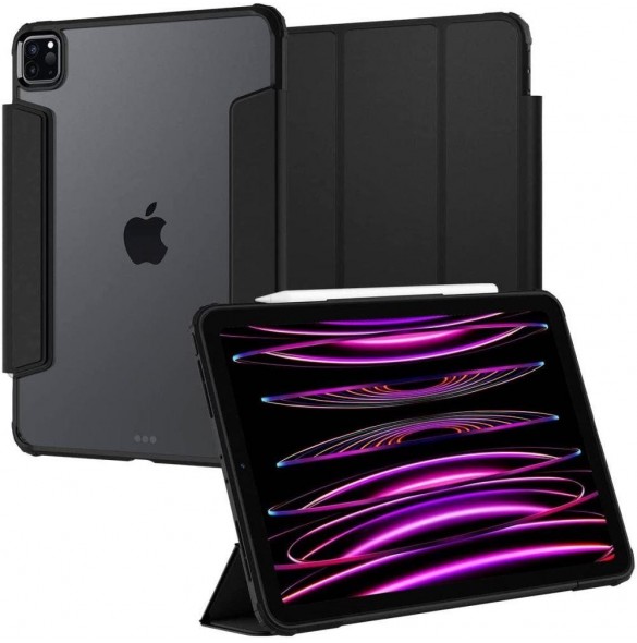 Spigen ULTRA HYBRID PRO IPAD PRO 12.9 2021 / 2022 SVART