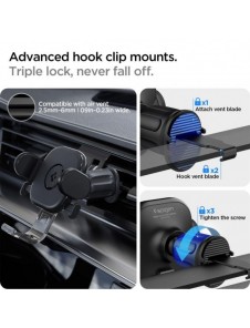 Spigen UTS12 ONETAP UNIVERSAL VENT CAR MOUNT BLACK