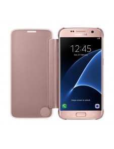 Samsung Galaxy S7 EF-ZG930CZE Clear view cover - Kopparfärgad