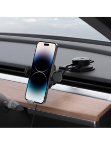 Spigen UTS35W ONETAP UNIVERSAL WINDSHIELD & DASHBOARD CAR MOUNT WIRELESS CHARGER BLACK
