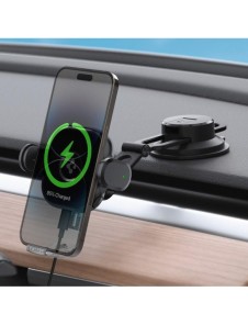 Spigen UTS35W ONETAP UNIVERSAL WINDSHIELD & DASHBOARD CAR MOUNT WIRELESS CHARGER BLACK