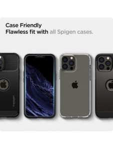 Härdat glas för iPhone 13 / 13 Pro / 14 med Spigen Glas.tR EZ FIT applikator (2 st.)