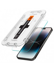 Härdat glas för iPhone 14 Pro Max med Spigen Glas.tR EZ FIT applikator (2 st.)