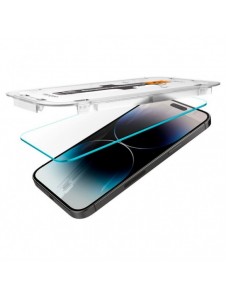 Härdat glas för iPhone 14 Pro Max med Spigen Glas.tR EZ FIT applikator (2 st.)