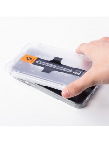 Härdat glas för iPhone 14 Pro med Spigen Glas.tR EZ FIT applikator (2 st.)