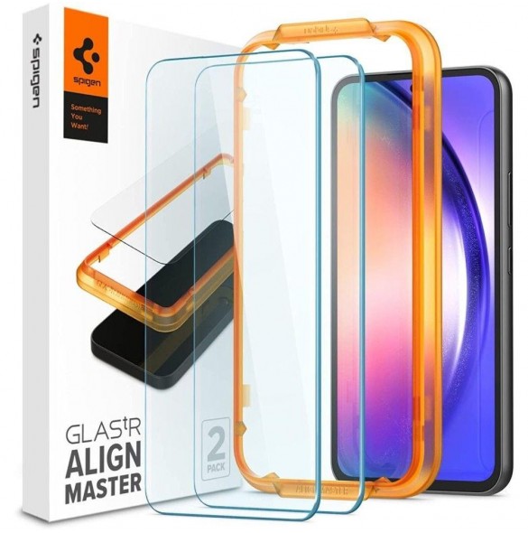 HÄRDAT GLAS Spigen ALM GLAS.TR 2-PACK GALAXY A54 5G CLEAR