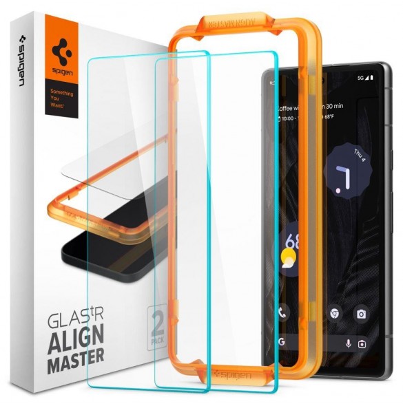 HÄRDAT GLAS Spigen ALM GLAS.TR 2-PACK GOOGLE PIXEL 7A CLEAR