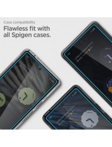 HÄRDAT GLAS Spigen ALM GLAS.TR 2-PACK GOOGLE PIXEL 7A CLEAR